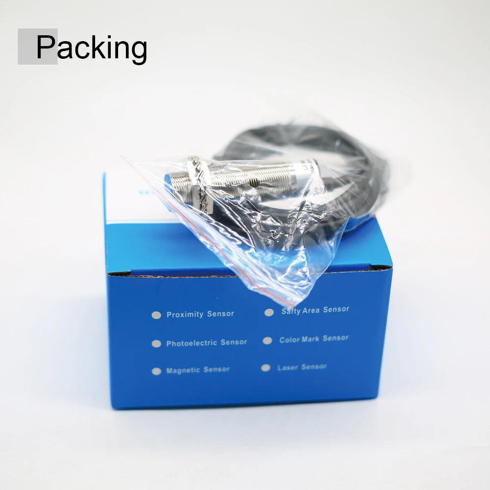 Cloweit M18 Sensor de Proximidade Capacitiva 5mm cloweit m18 sensor de proximidade capacitiva 5mm 05