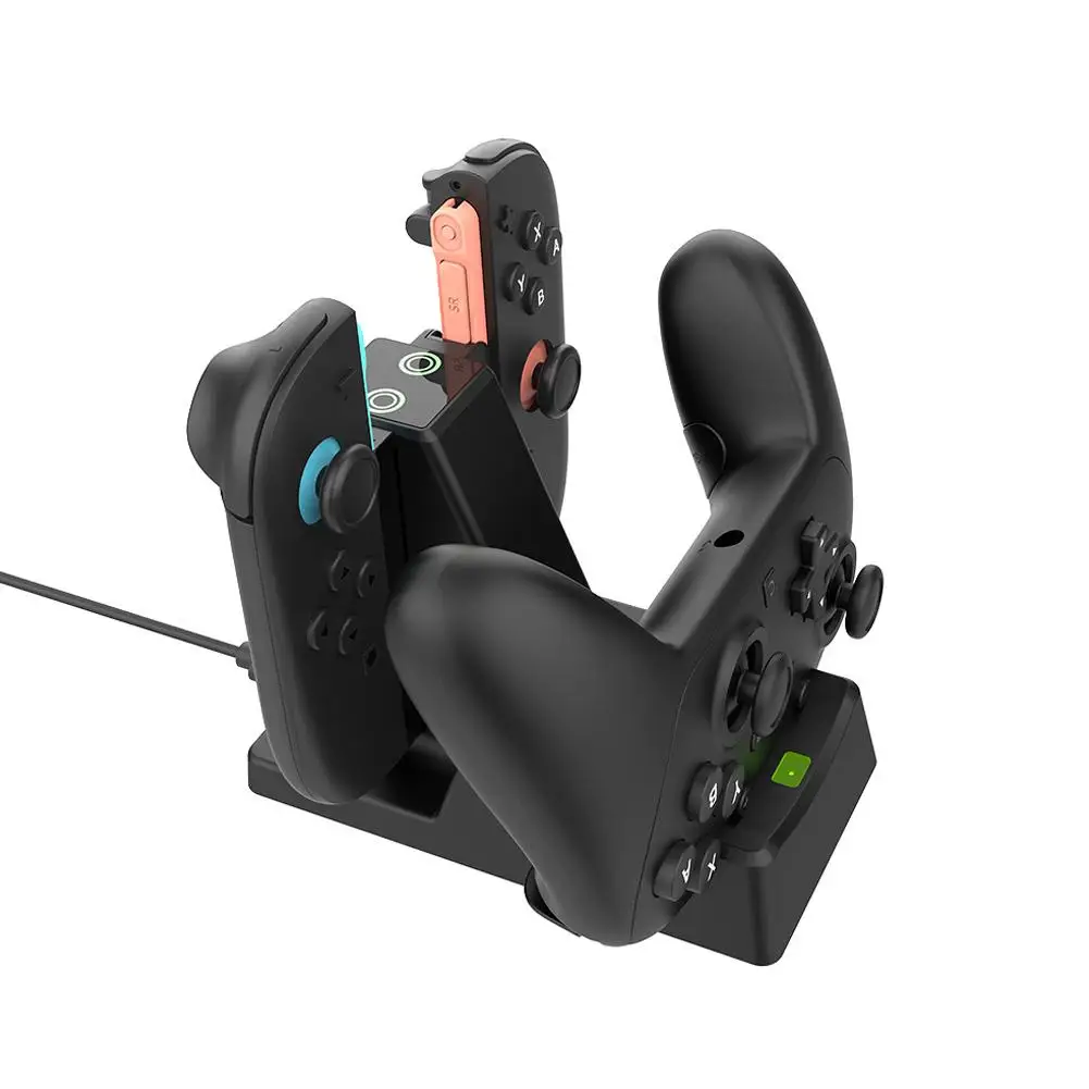 스위치 2pro 용 3 In 1 충전 도크 Joy-Con & Pro 컨트롤러 게임 액세서리 용 자기 충전 스탠드베이스