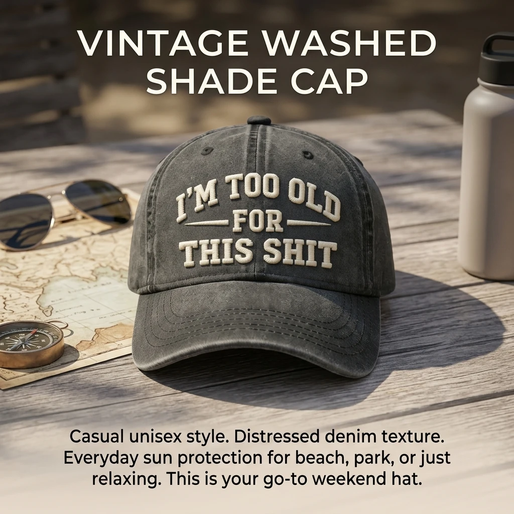 Washed Vintage Baseball Cap Breathable Cotton Sun Protection Hat Adjustable Outdoor Daily Casual Style Hat For Men And Women