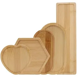 Wooden Tray Diamond Shaped Wooden Platter Used for Home Kitchen Decoration Food Fruit Vegetable Deli Appetizer Tray for Parties