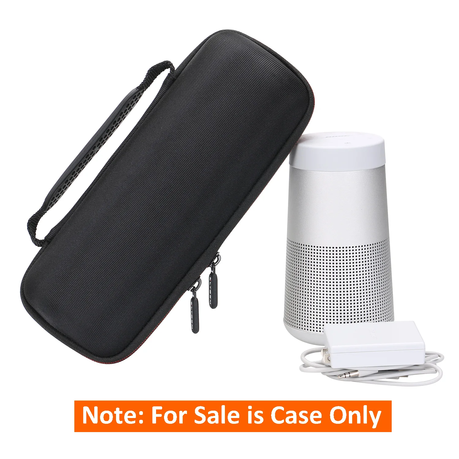 LTGEM EVA Hard Case for Bose SoundLink Revolve or Revolve (Series II) Bluetooth Speaker with Mesh Pocket-Black