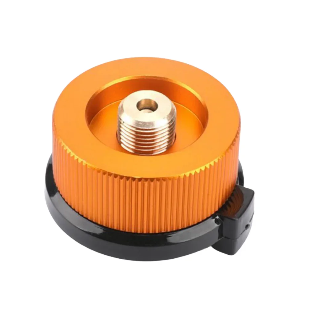 Outdoor Camping Hiking Stove Burner Adaptor Split Type Furnace Converter Connector Auto-off Gas Cartridge Tank Cylinder Adapter