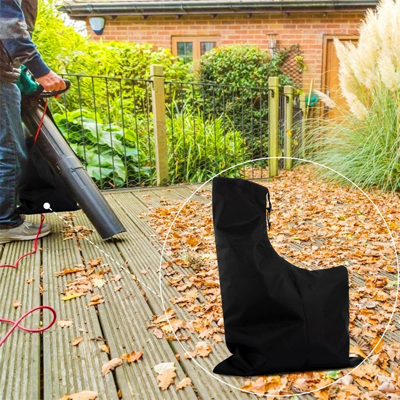 Leaf Vacuum Blower Bag Leaf Storage Bag Dump Cleaner Bag Oxford Fabric Zippered Leaf Collection Bag For Garden Lawn Yard 4