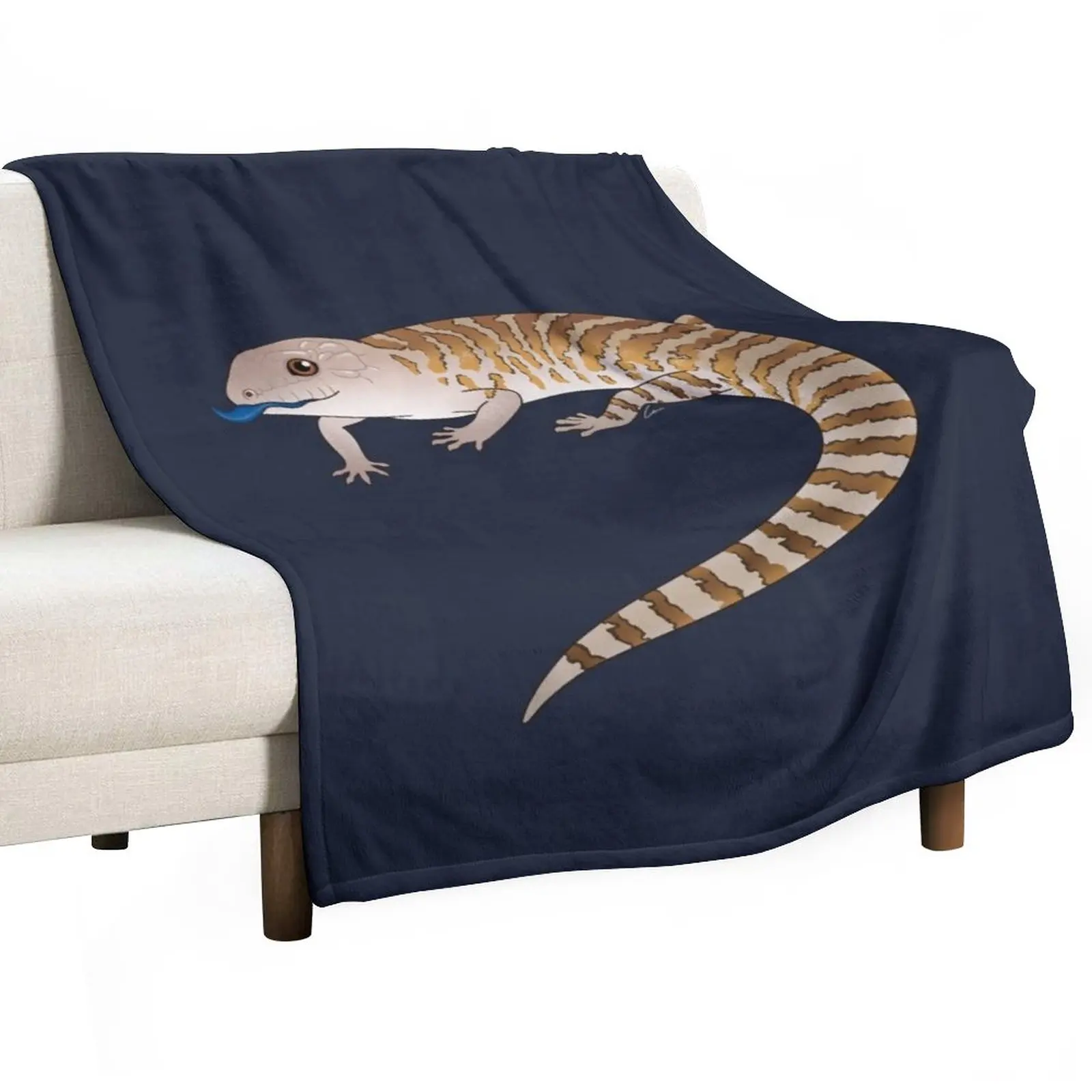 

Blue Tongue Skink Throw Blanket Thermal Blankets For Travel Hair Blanket