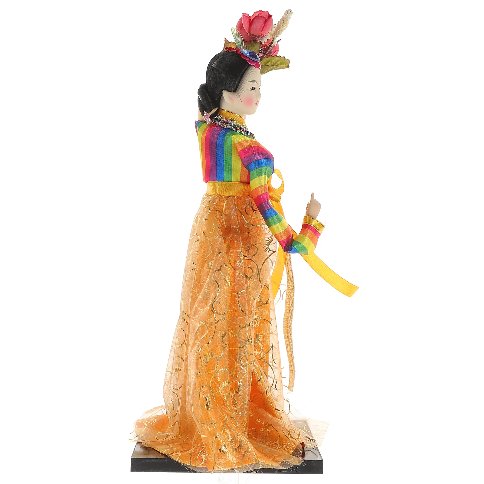 

Handmade Decoration Korean Hanbok Gift Handicraft Figurine Traditional Decorate