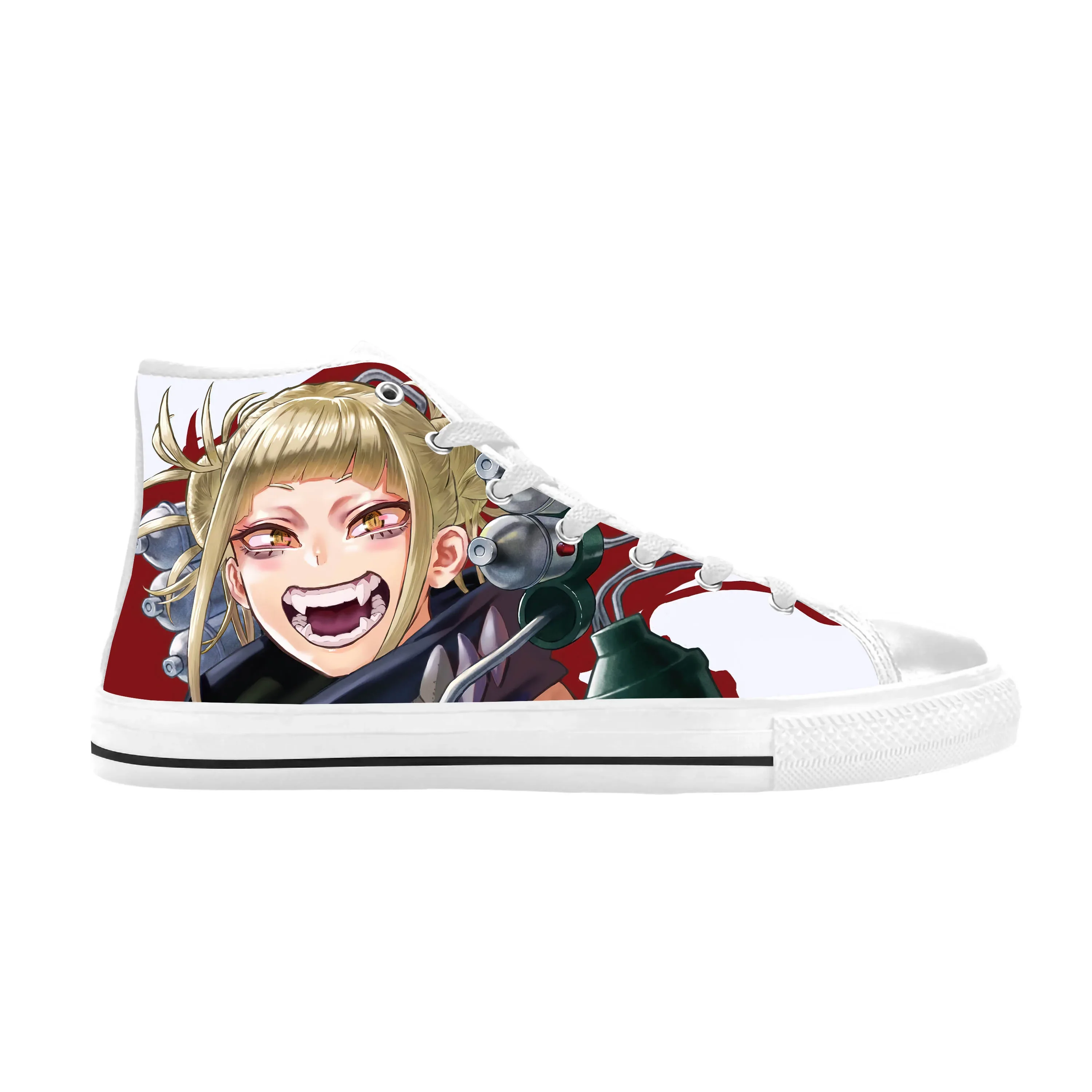 Japanese Manga Anime My Hero Academia Toga Himiko Casual Cloth Shoes High Top Comfortable Breathable 3D Print Men Women Sneakers 2