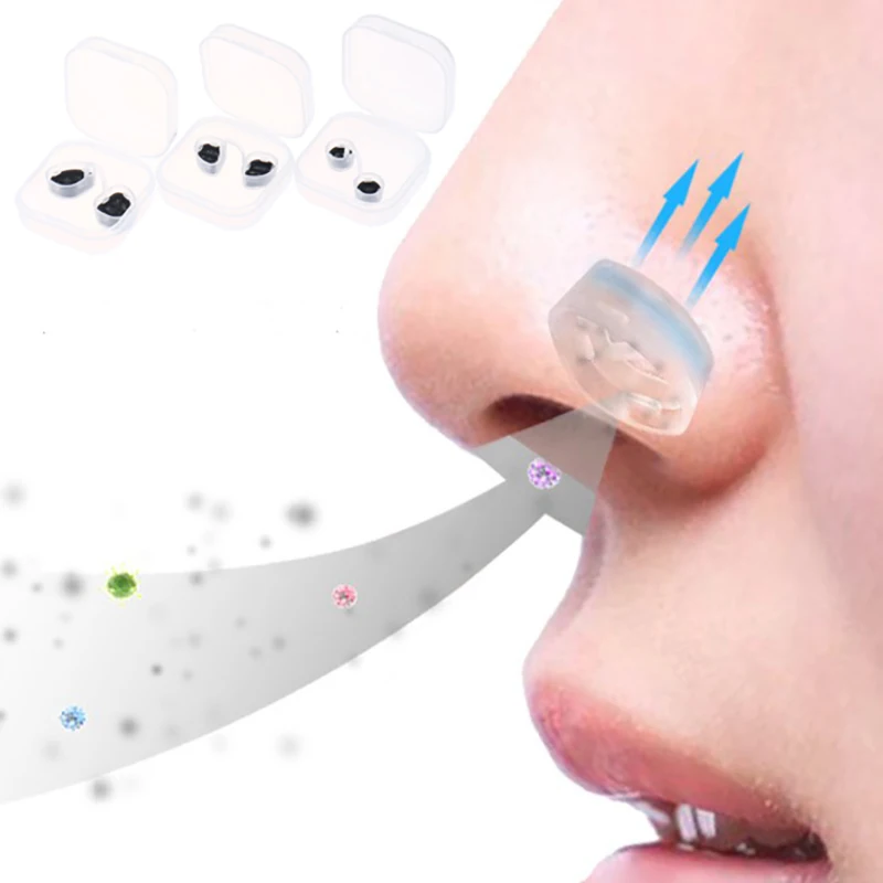 Nasal Filters Anti Air Pollution Pollen Allergy Removable Comfortable Invisible S/M/L