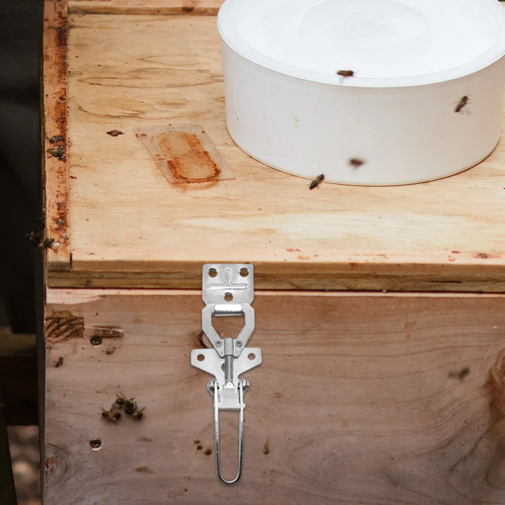 

6 шт. соединитель для улей, защелка для пряжки, Кнопка крепления, замок, оцинкованная сталь, принадлежности для пчеловодства, оборудование