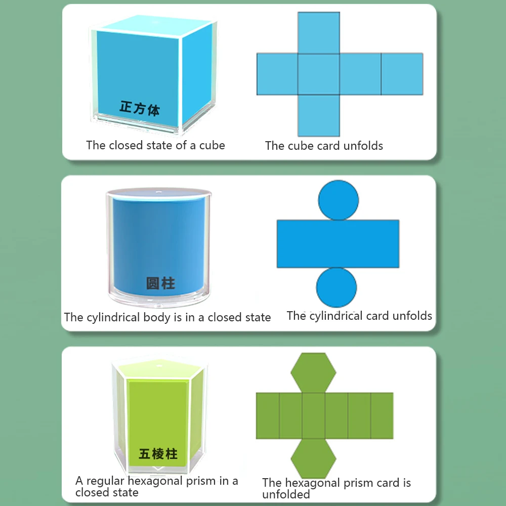 12/16/20 Geometry Demonstration Models Spatial Structure Visualization Tools for STEM Education Teaching Kits - 5