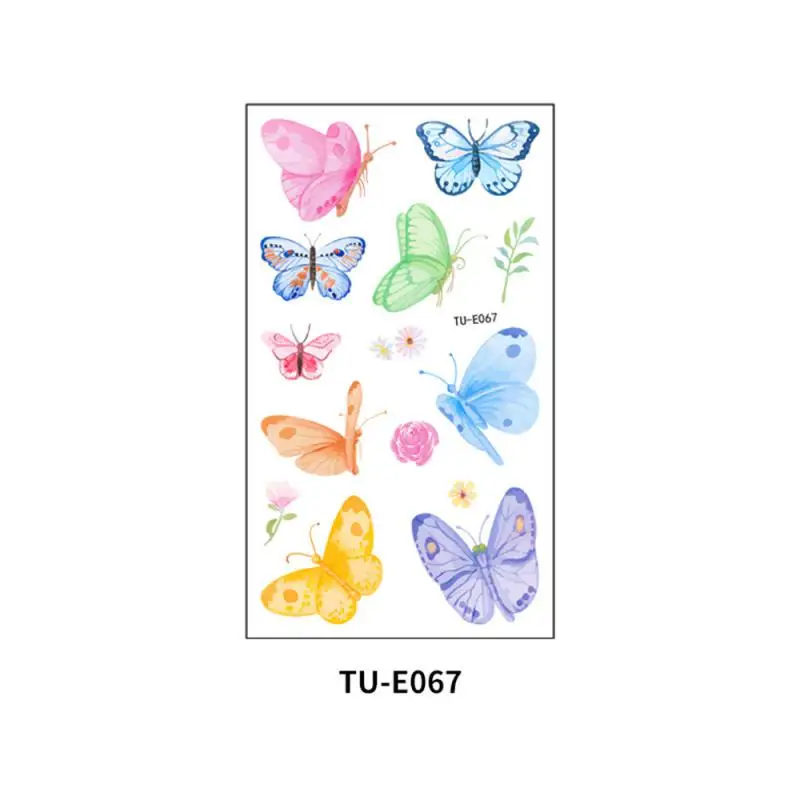 

Butterfly Pattern Temporary Tatoos for Kids Cute Waterproof Body Stickers Decorations Fake Tattoo Decor for Boys
