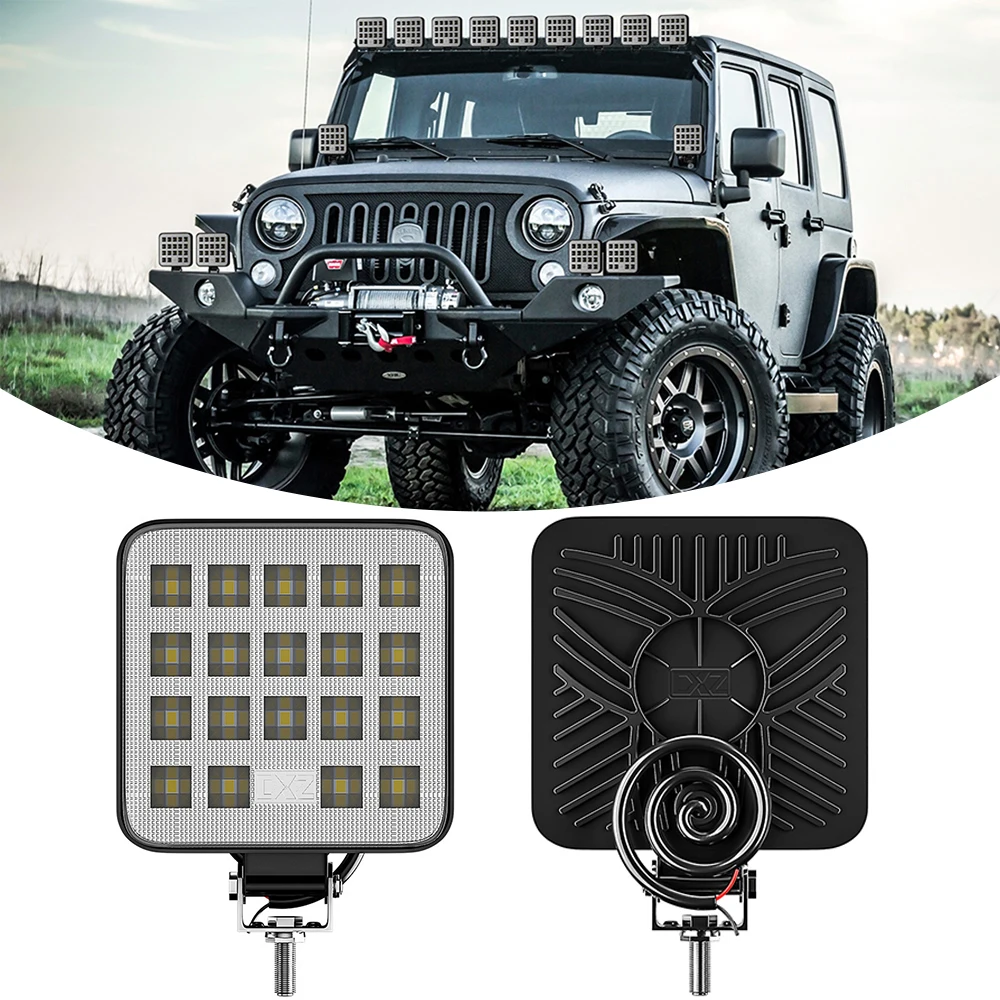 

12V 24V 19LED Light Bar 42W 48W Mini LED Work Light Off Road Spotlight for Jeep Truck 4X4 Car SUV ATV Barra LED Headlights