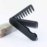 Mulitfunctional Folding Hair Comb Wide Tooth Oil Head Styling Beard Comb Hair Clipper Combs 1/2/3 In1 Portable Hairdressing Comb 5