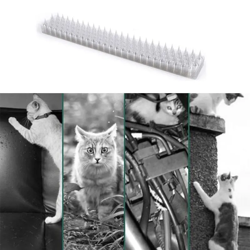 1x Fence Wall Spikes Cat Animal Repellent Plastic Anti Pigeon Deterrent For Garden Fences Invader Bird Spikes Dog Repeller