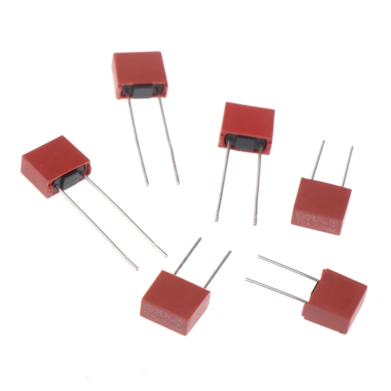 10Pcs T500mA T1A-10A 250V 392 Plastic Fuse T2A LCD TV Power Board Commonly Water Purifier 250V Slow Blow Fuse