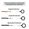 Car Terminal Removal Tool Electrical Wiring Crimp Connector Pin Extractor Kit Keys Wire Plug Repair Tool Car Disassembly Tools 5