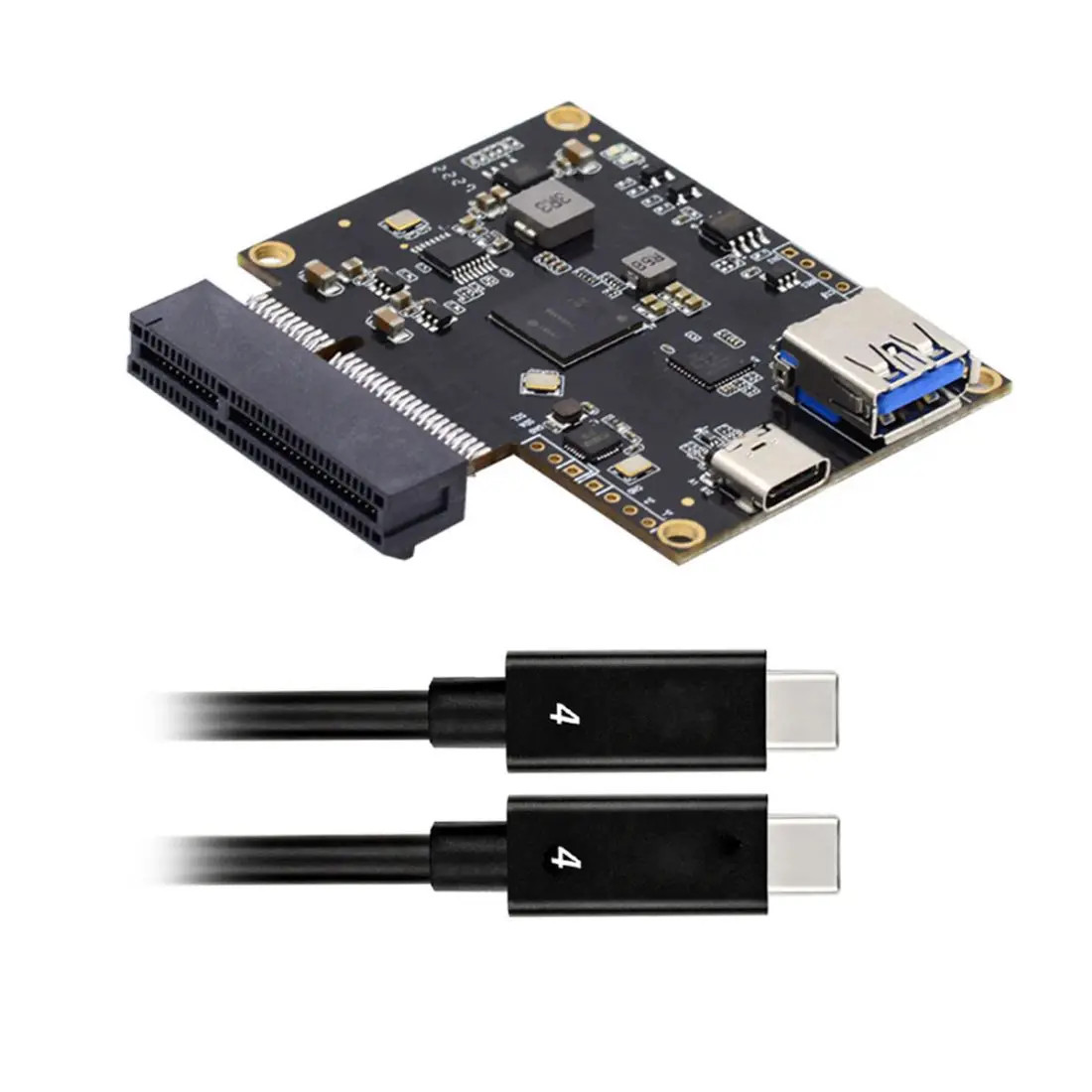 

Кабель преобразователя видеокарты Chenyang USB4 Type C 40 Гбит/с в PCI-E X4 SSD USB4.0 40 Гбит/с чипсет JHL7440