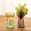 Modern simple creative Lotus Glass Vase Hydroponic vase Home decoration room decoration ins Nordic style retro 3