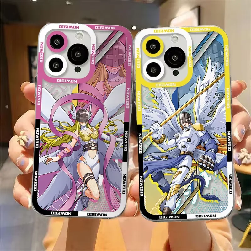 Transparent Anime Digimon Phone Case