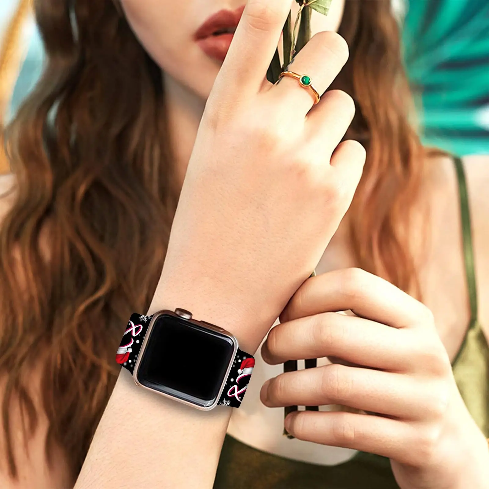 Festive Silicone Christmas Watch Band Bracelet