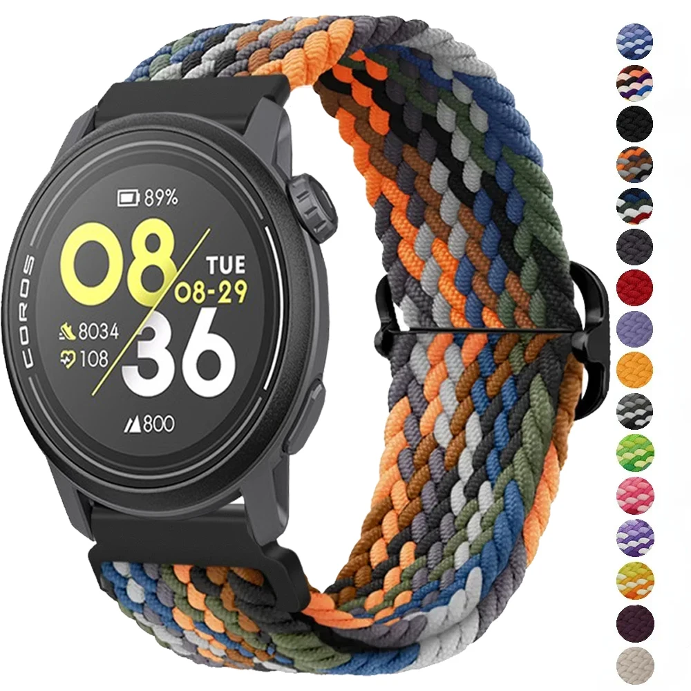 Soft Nylon Braided Breathable Watch Strap - 20mm/22mm Adjustable Bracelet