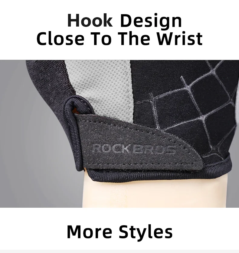 ROCKBROS Cycling Gloves Half Finger Shockproof Breathable Gloves MTB Mountain Bicycle Sports Gloves Men Women Cycling Equipment 5