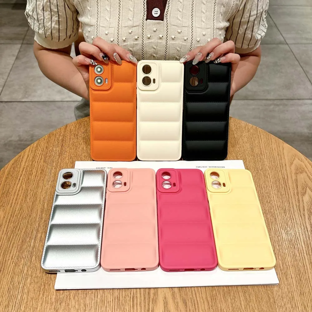Shockproof Soft TPU Back Cover with Down Jackets Air-Bag Design