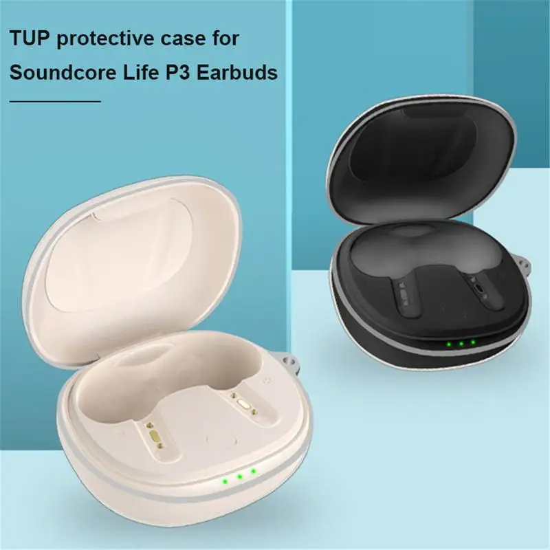 

Protective Cover For Soundcore Life P3 Earbuds Transparent TPU Blue-tooth Wireless Earphone Charging Box Protector For Soundcore
