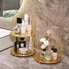 Metal Bird Cage Makeup Organizer Cosmetic Organiser Cosmetic Storage Shelf Bathroom Tabletop Toilet Vanity Organiser Makeup Box 1