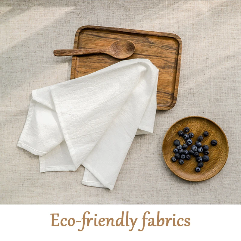 Set of 12 30x45cm Table Cloth Napkins Cotton Durable Fabric Reusable for Kitchen Dining Easter Wedding Decoration Cotton napkins