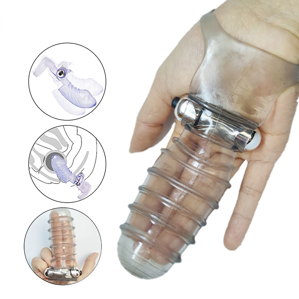 Sex Toys Silicone Finger Sleeve Vibrator G Spot Massager Vibrating Dildo Flirting Adult Women Hot Eroti_voghion.com