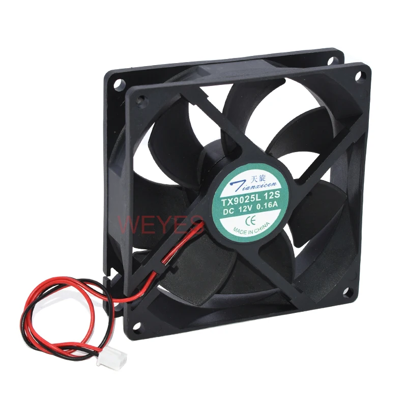 Ventilador de Radiação Pinos Dc12v 0.16a 9cm 9025 Novo Tx9025l12s - Imagem 3
