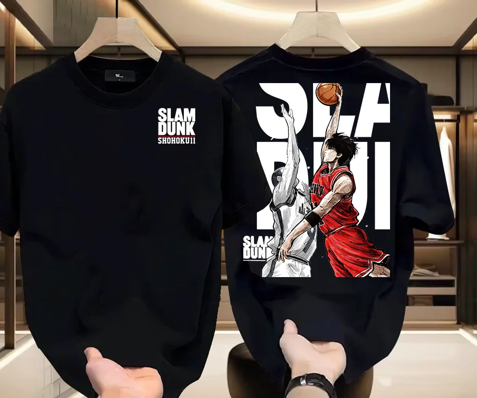 Summer Hot Sale Anime Slam Dunk Men Women T-shirt Short Sleeve Tshirt Clothing Cotton Tee High Quality T Shirt 2025 Tops Fashion