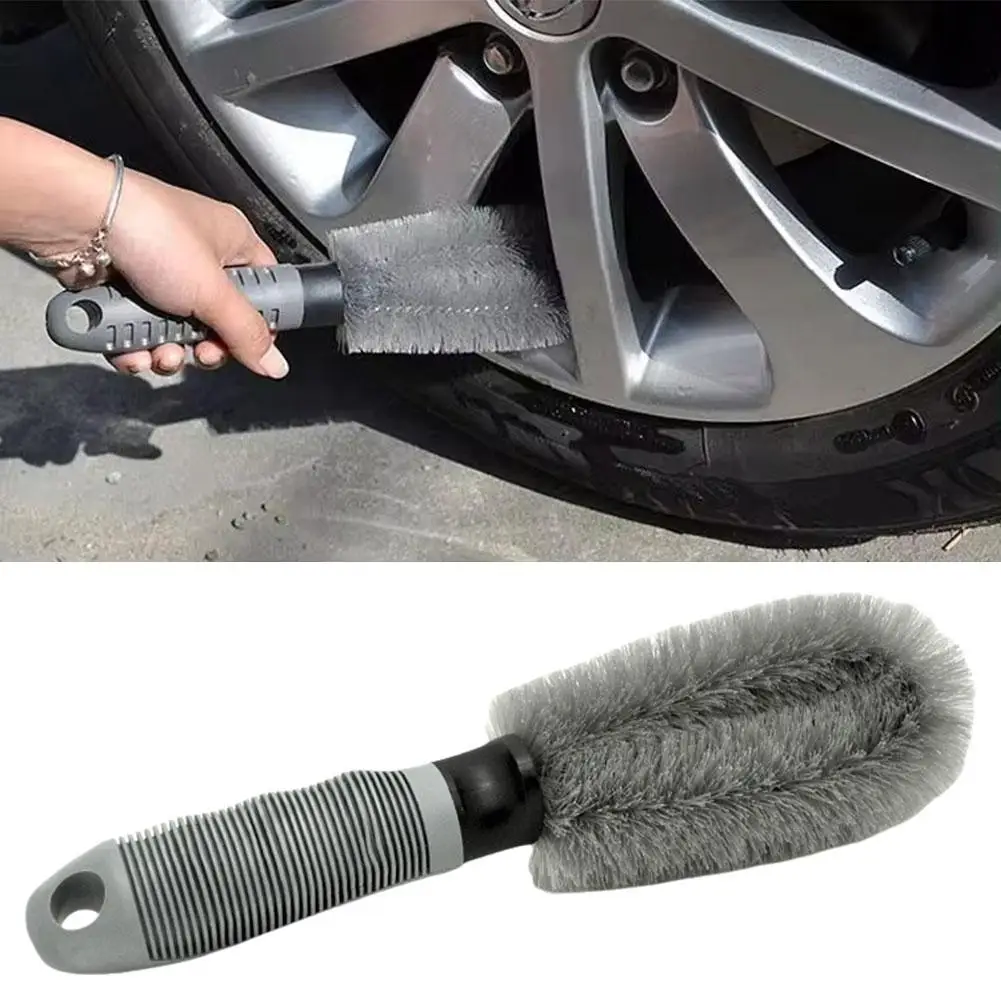 

Car Wheel Brush Tire Cleaning Brushes Tools Car Rim Wheels Truck Brush Car Detailing Scrubber Duster Cleaner Mop Motorcycle P0R2