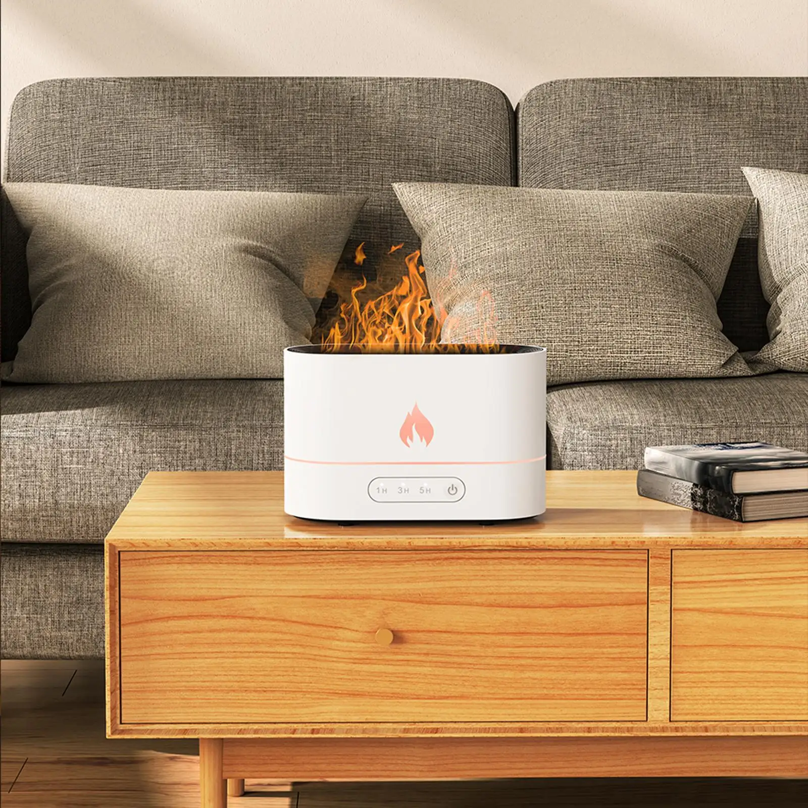250ml Car Flame Air Humidifier Essential Oil Diffuser Aroma Ultrasonic Mist Maker Aromatherapy Humidifiers Diffusers Fragrance