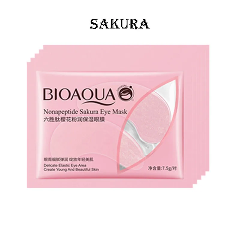 Bioaqua Collagen Eye Mask Anti Dark Circles skincare Masks Eye Patches Under Bags Korean Skin Care Products 10pcs