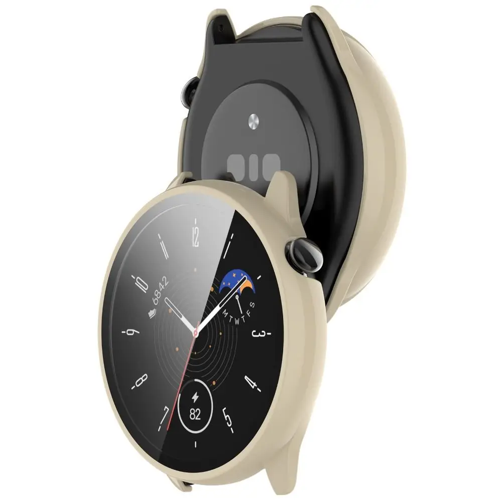 Hard Full Edge Glass Screen Protector Case Shell Frame for Amazfit GTR Mini Smart Watch Protective Bumper Cover