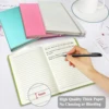A5 Glitter Notebook, Hardcover 160 Pages Never Peel Off Sparkle Glitter Lined Journal for Women Girls Writing Note Taking Works 6