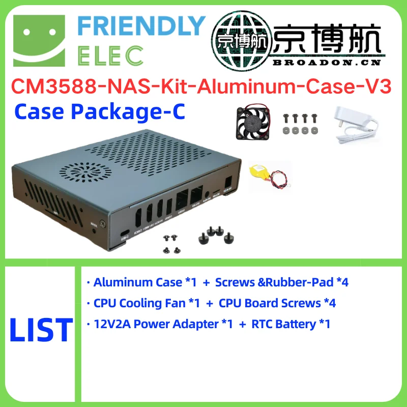 FriendlyELEC NAS ŰƮ ݼ ˷̴ ̽ Ŀ RK3588 CPU  ð ǳ RTC 濭   Ű OMV, CM3588