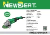 Newbeat 1350W NBT-AG-150C Cutting Angle Grinder Cutting Pipesin Boiler Trigger Green 150MM 8500R/MIN 110v 220v 45.5*16.2*10.3cm 2