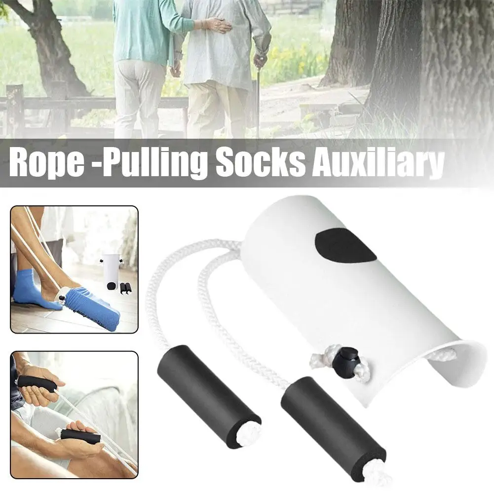 Sock aid kit sock helper no bending pregnancy injuries easy horn suitable tool for elderly care socks