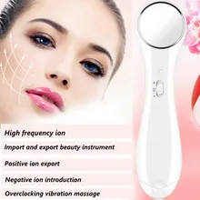 

2 Colors Facial Beauty Machine Ultrasonic Ion Face Lift Facial Wrinkle Acne Removal Beauty Device Face Skin Care Massager