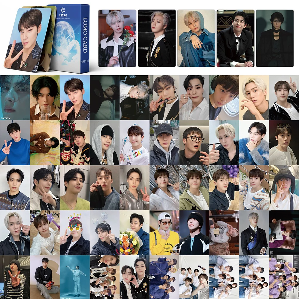 55 pcs/set Kpop ASTRO Drive To The Starry Road Lomo Cards Novo