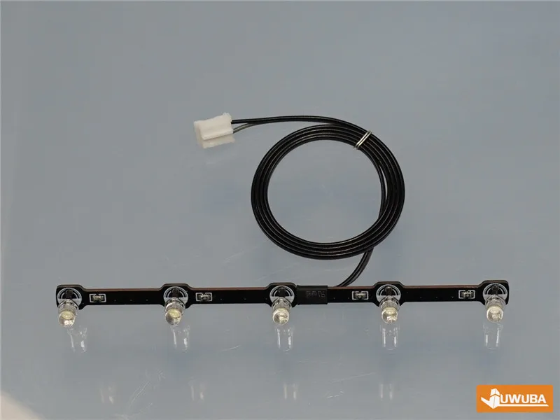 LED Original Dach-Scheinwerfer Upgrade-Lichtplatte für 1/14 Tamiya RC Muldenkipper für BENZ ACTROS 3363 56348 Autozubehör – Detail 5