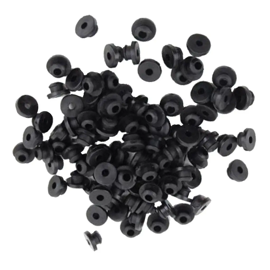 100 Rubber Replacement  Full Grommets Nipples Parts Accessory