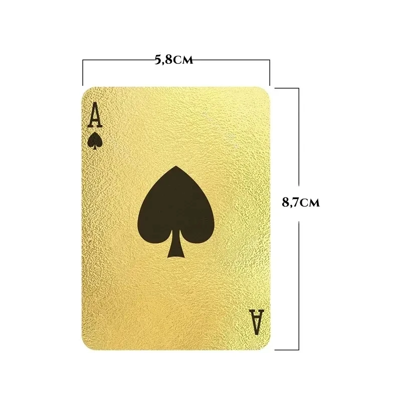 Collection de cartes de jeu pour poker, 54 pièces, étanche, avec motif de  Dollar US - AliExpress