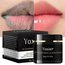 

Yoxier Lips Pink Fresh Lightening Bleaching Cream Remove Dark Lips Moisturizing Brightening Black Scrub Balm Lip Care Anti-Aging