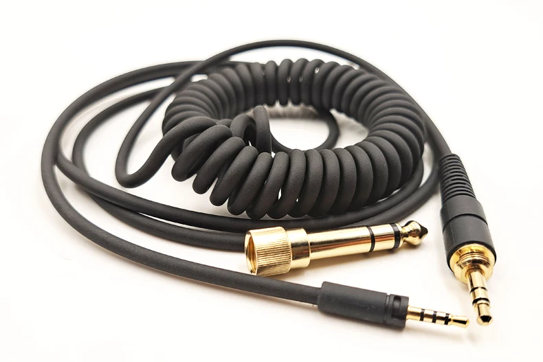 For Sennheiser MOMENTUM HD430 HD450BT HD4.40BT HD458BT HD4.50BTNC Replaceable 6.35mm Large Plug to 2.5mm Spring Headphone Cable