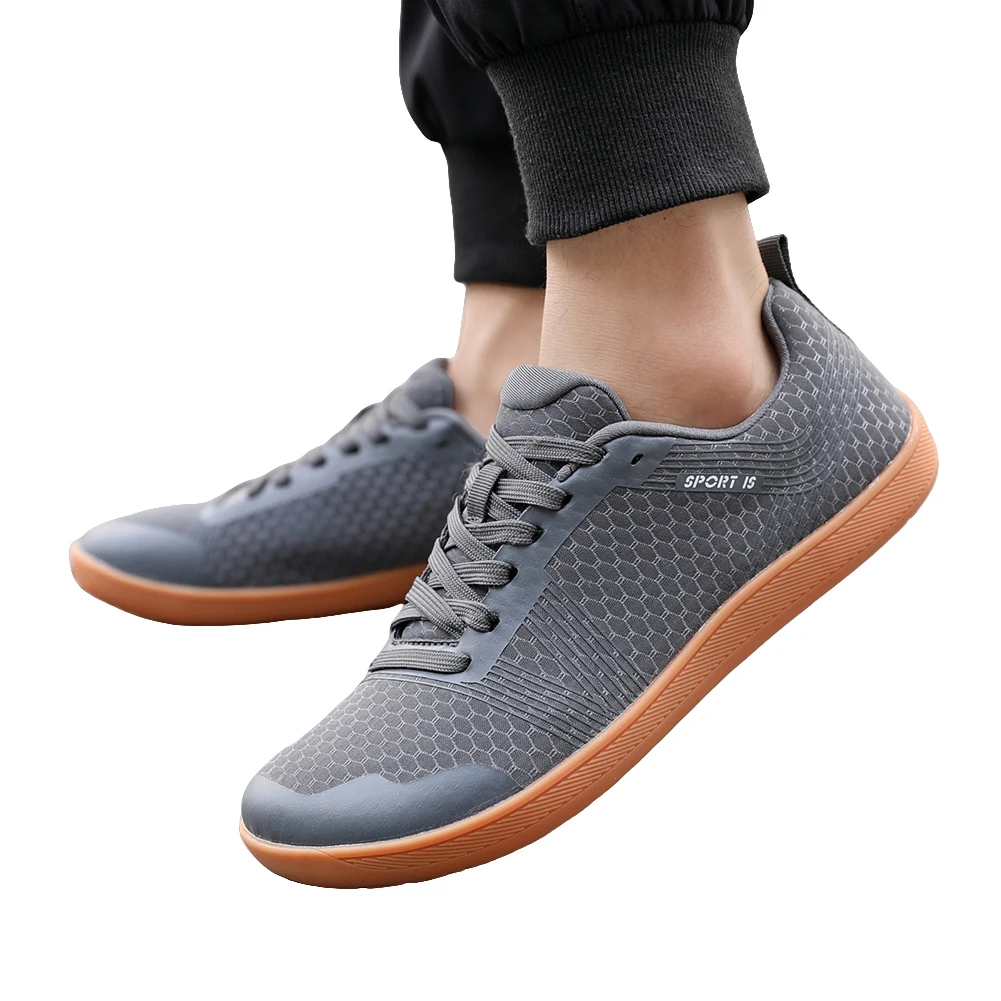 Minimalist Barefoot Shoes Cross Trainer Shoes Non Slip Wide Toe Walking Shoes Breathable Fashion Running Sneakers for Men Women 2