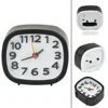 Alarm Clock Clock Alarm Battery Bedside Clock Clocks Night Operated Quartz Rectangle Silent Bedside Clocks Black 1