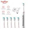 Tongwode Ultrasonic Electric Toothbrush Wireless Charging IPX7 Waterproof Replacement Heads Whitening Teeth Timer Smart Brush